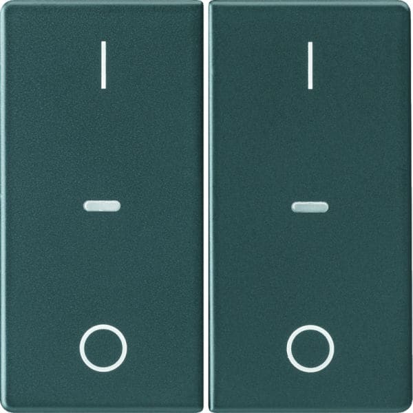 BERKER - KNX Q.x Abdeckung für Tastsensor Modul mit I/O Symbol 2fach anthrazit s.