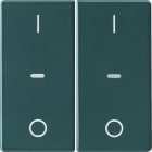 BERKER - KNX Q.x Abdeckung für Tastsensor Modul mit I/O Symbol 2fach anthrazit s.