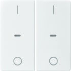 BERKER - KNX Q.x Abdeckung für Tastsensor Modul mit I/O Symbol 2fach polarweiß s.