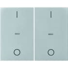 BERKER - KNX K.5 Abdeckung für Tastsensor Modul mit I/O Symbol 2fach Aluminium