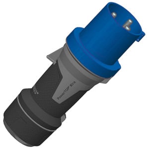 MENNEKES - CEE-Stecker PowerTOP Xtra HW/VN 63A 3p 230V 6h IP44