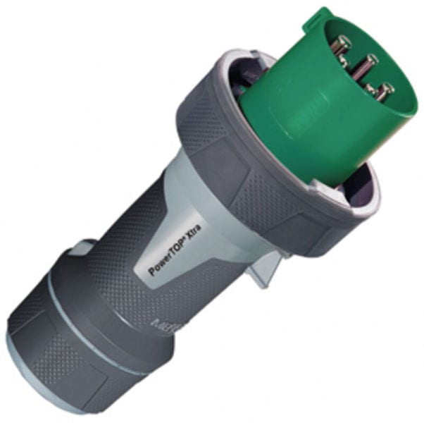 MENNEKES - CEE-Stecker PowerTOP Xtra HW/VN 63A 5p >50V 2h >300-500Hz IP67