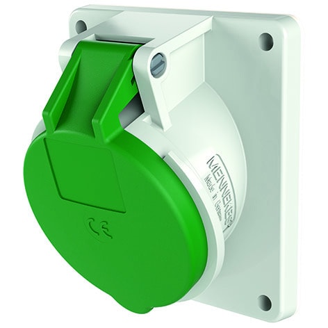 MENNEKES - CEE-Anbausteckdose TwinContact 16A 4p>50-500V 10h 100-300Hz IP44