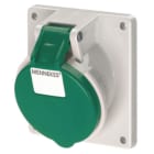 MENNEKES - CEE-Anbausteckdose TwinContact 32A 4p >50-500V 10h 100-300Hz IP44