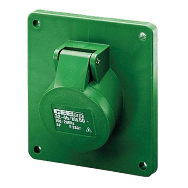 MENNEKES - CEE-Anbausteckdose 32A 3p 50V 4h 100-200Hz, vern. Kontakte