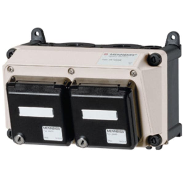 MENNEKES - Steckdosen-Kombi AMAXX 1 2xCEPEX für je 2 E-DAT Mod.RJ45