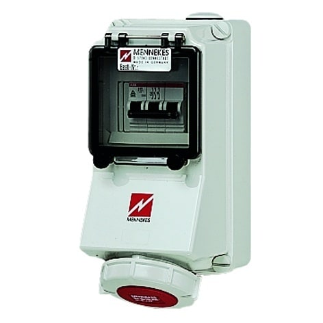 MENNEKES - CEE- Steckdose abgesichert 32A 5p 400V 6h IP67
