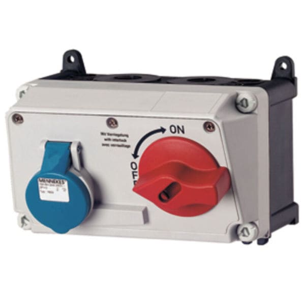 MENNEKES - AMAXX DUO Wanddose abschaltbar 16A 3p 230V 6h IP44