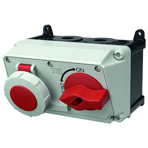 MENNEKES - AMAXX DUO Wanddose abschaltbar 16A 4p 400V 6h IP67