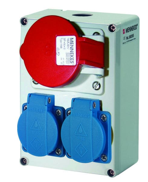 MENNEKES - Steckdosen-Kombi 2xSSTD 1x16/5 o.Abs.