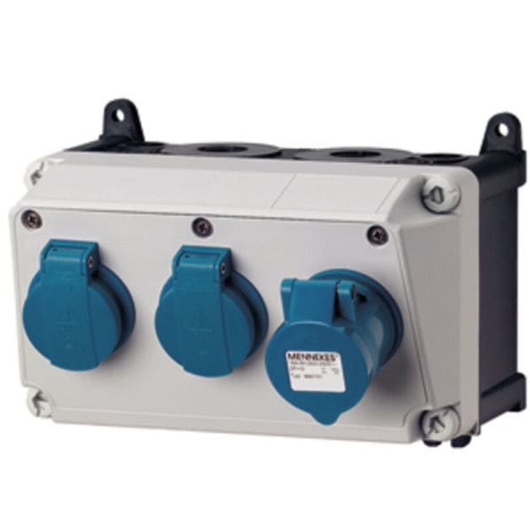MENNEKES - Steckdosen-Kombi AMAXX 1 2xSSTD 1x16/3 IP44