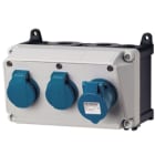 MENNEKES - Steckdosen-Kombi AMAXX 1 2xSSTD 1x16/3 IP44
