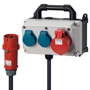 MENNEKES - Steckdosen-Kombi AMAXX 1 2xSSTD 1x16/5 IP44 tragbar