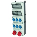 MENNEKES - Steckdosen-Kombi AMAXX 5 6xSSTD 2x16/5 IP44 + Abs.