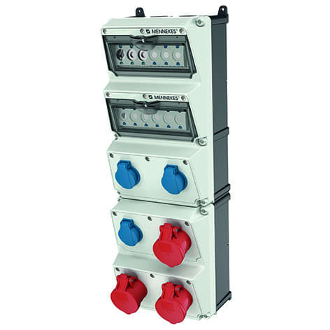 MENNEKES - Steckdosen-Kombi AMAXX 5 3xSSTD 3x16/5 IP44 + Abs.