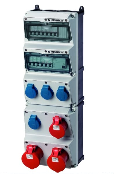 MENNEKES - Steckdosen-Kombi AMAXX 5 4xSSTD 1x16/5 2x32/5 IP44 + Abs.