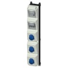 MENNEKES - Steckdosen-Kombi AMAXX 5s 3xSSTD IP44 + Abs.