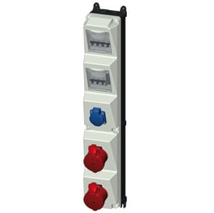 MENNEKES - Steckdosen-Kombi AMAXX 5s 1xSSTD 2x16/5 IP44 + Abs.