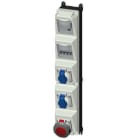 MENNEKES - Steckdosen-Kombi AMAXX 5s 2xSSTD 1x16/5 IP67 + Abs.