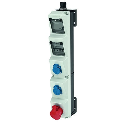MENNEKES - Steckdosen-Kombi AMAXX 5s 2xSSTD 1x16/5 IP44 + Abs. mit Schwenkr.