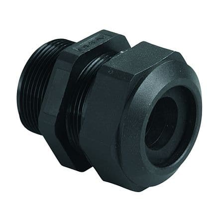 AGRO - Kabelverschraubung Progress Kst GFK Pg16, Schwarz RAL 9005 Kabel Ø 8.0-11.0 mm