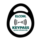 ELCOM - KPA-003 Transponder Schlüsselanhänger 3 Stück schwarz