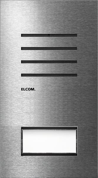 ELCOM - Türstation Audio 1/1 2Draht Edelstahl matt ONE