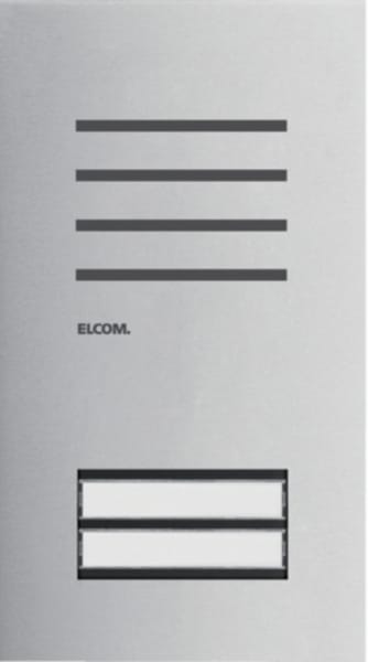ELCOM - Türstation Audio 2/1 2Draht Edelstahl matt ONE