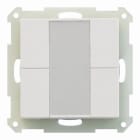MDT - KNX Tastsensor 4fach reinweiß glänzend