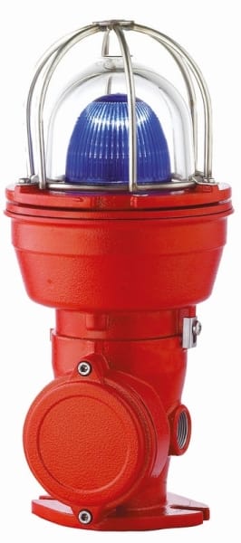 SIRENA - EX 050 OVO Multi LED-SMD Blink/Dauer, blau, 240V, AC, IP66