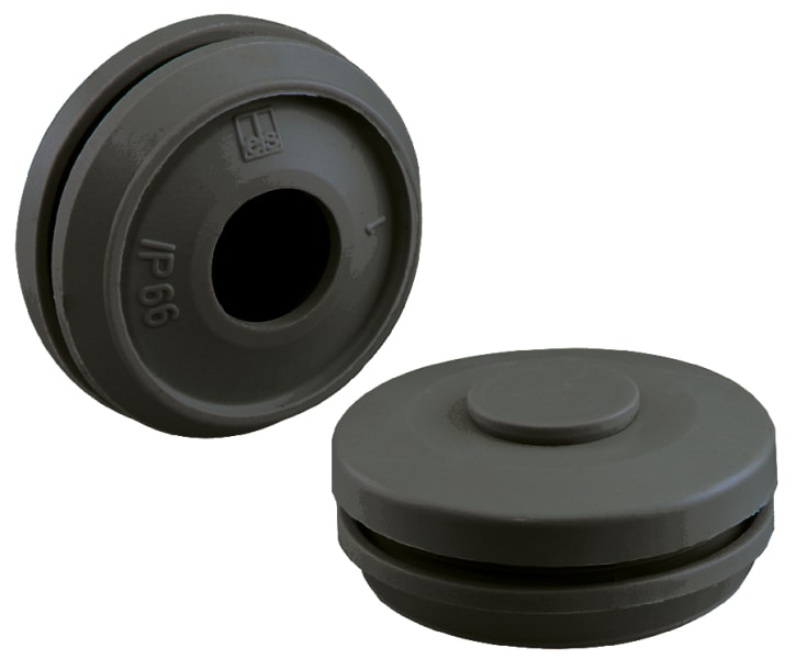 SPELSBERG - Doppelmembranstutzen, M32, tiefschwarz, IP66, halogenfrei, DMS M32/sw
