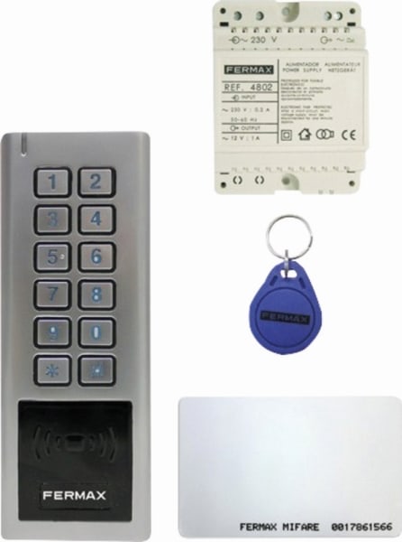 FERMAX - Codetastatur-Set, AP, Edelstahl SYSTEM Mifare