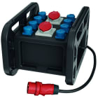 MENNEKES - EverBOX GRIP, Griffe schwarz 8xSSTD, 2x16/5, IP44 + Abs.