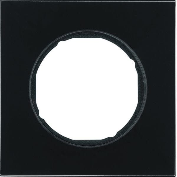 BERKER - R.8 Rahmen 1fach Glas schwarz
