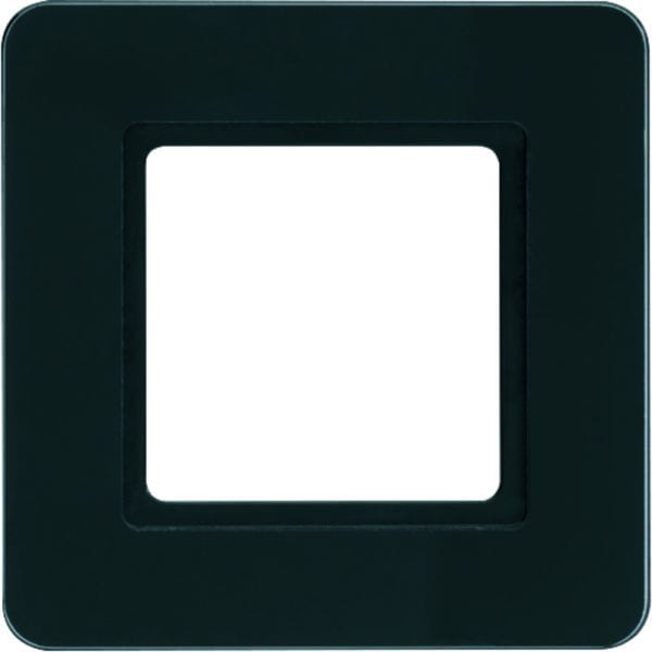 BERKER - Q.7 Rahmen 1fach beleuchtbar Glas schwarz