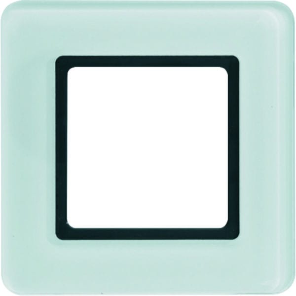 BERKER - Q.7 Rahmen 1fach beleuchtbar Glas polarweiß