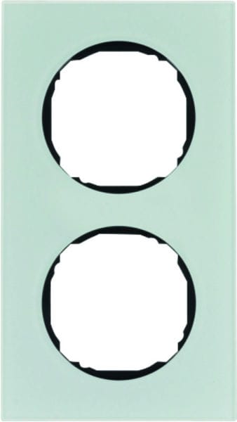BERKER - R.8 Rahmen 2fach Glas polarweiß