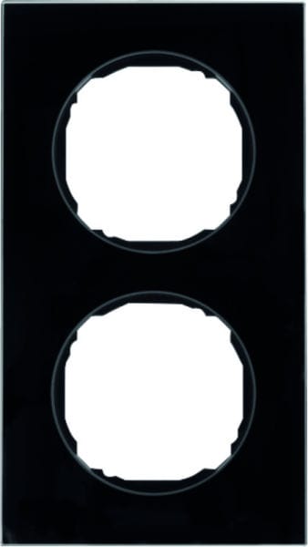 BERKER - R.8 Rahmen 2fach Glas schwarz