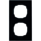 BERKER - R.8 Rahmen 2fach Glas schwarz