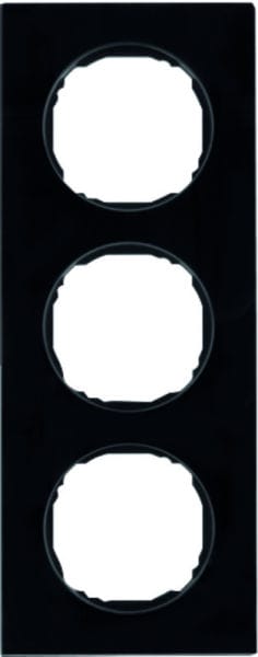 BERKER - R.8 Rahmen 3fach Glas schwarz