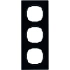 BERKER - R.8 Rahmen 3fach Glas schwarz