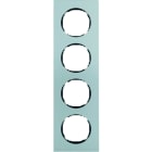 BERKER - R.8 Rahmen 4fach Aluminium