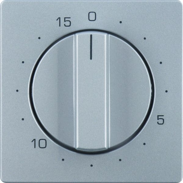 BERKER - Q.x Zentralstück für 15 Min. Zeitschaltuhr alu samt