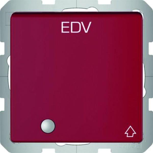 BERKER - Q.x SSD mit Klappdeckel und LED rot samt