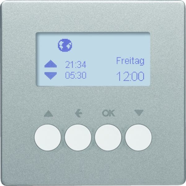 BERKER - KNX-RF Q.x Jalousie-Schaltuhr alu samt