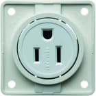 BERKER - INTEGRO NEMA 5-15R Steckdose mit Schutzkontakt USA/Kanada, polarweiß