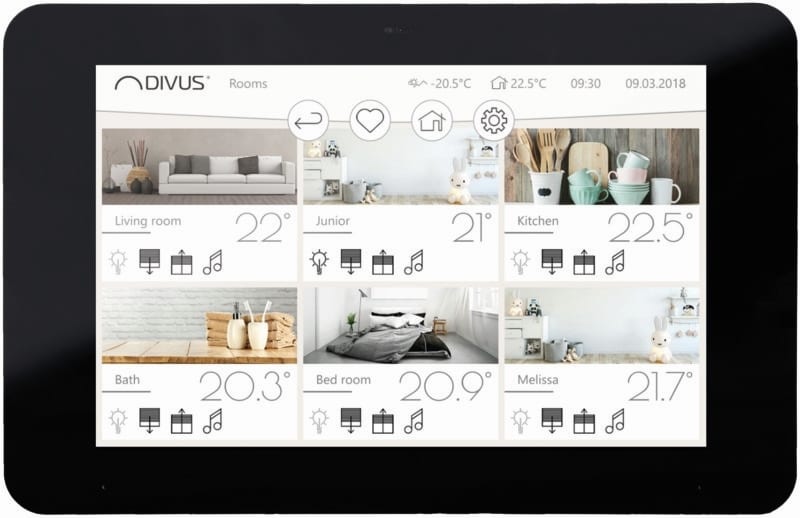 DIVUS - KNX IQ08 Display IP