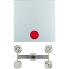 BERKER - S.1 IP44 Wippe mit Befestigungss. mit Linse alu matt