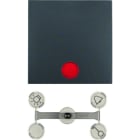 BERKER - S.1 IP44 Wippe mit Befestigungss. mit Linse anthrazit matt