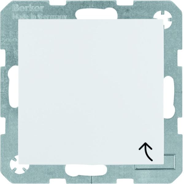 BERKER - S.1/B.x SSD mit Klappdeckel IP44, polarweiß glänzend